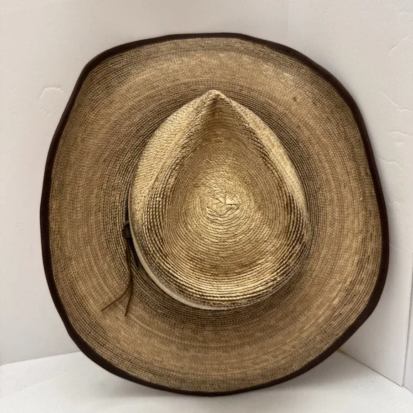 Resistol Duck Commander Straw Cowboy Hat S Genuine Mexican Palm Western USA Made - Picture 8 of 16